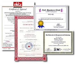 In Giấy chứng nhận / CERTIFICATE